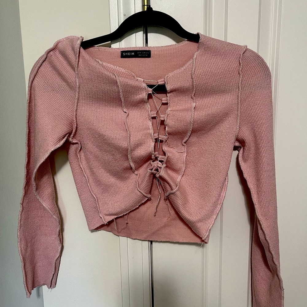 Shein cropped shirt